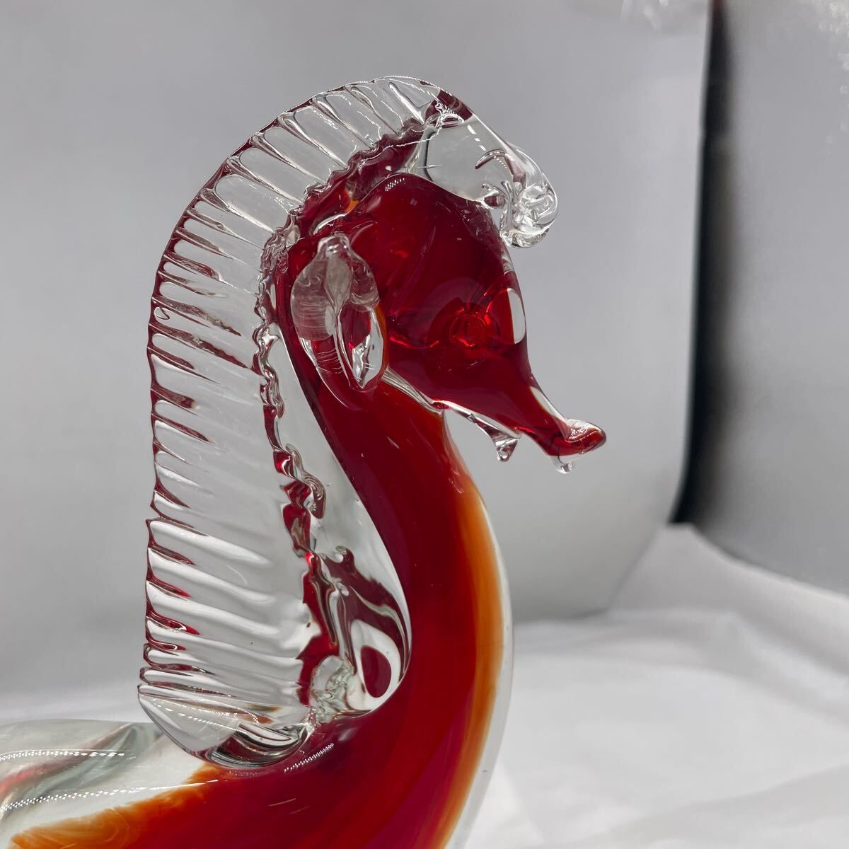Murano Glass ムラーノガラス ベネチア 馬 胸像 置物 レア Murano Glass ムラーノガラス ベネチア 馬 胸像 置物 レア