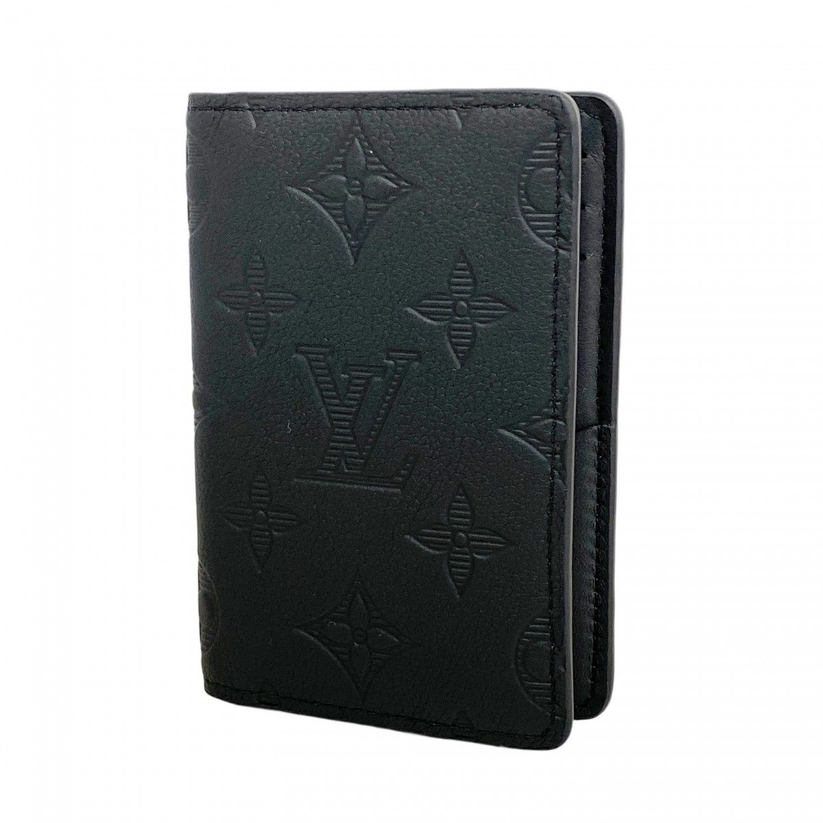 5ie6327-h ルイヴィトン カードケース モノグラム シャドウ オーガナイザードゥポッシュ M62899 ブラック メンズ