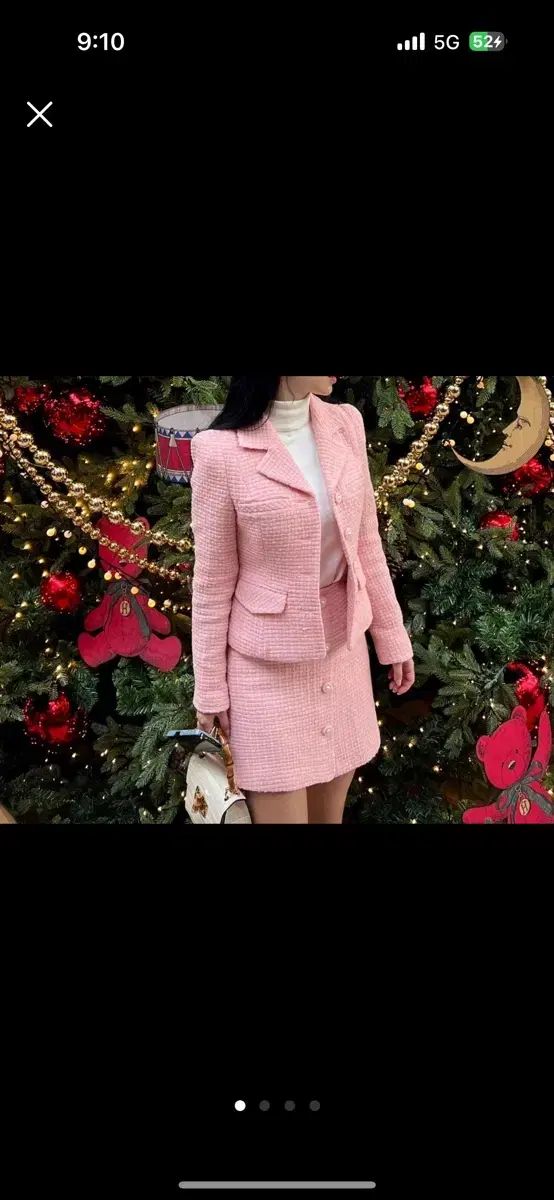 BAU ピンク ツイード セットアップ Bride And You ブライドアンドユー