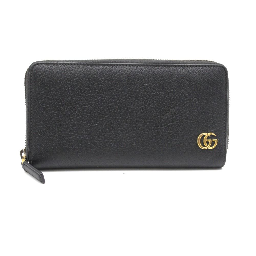 GUCCI グッチ GGマーモント ラウンドファスナー長財布 ジップ