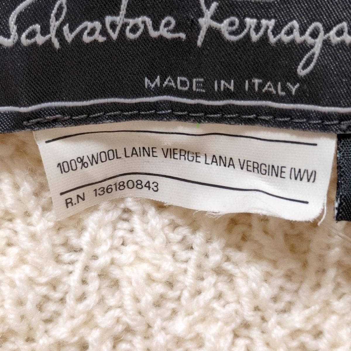 Salvatore Ferragamo ニット セーター【サイズL】【現行】 サルバトーレフェラガモ 長袖セーター サイズL L メンズ