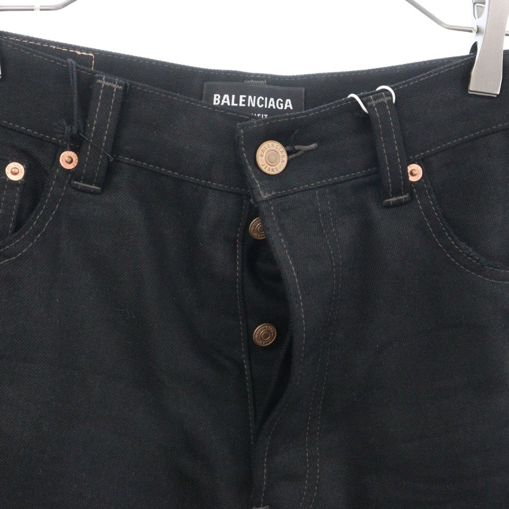 BALENCIAGA (バレンシアガ) 21AW デストロイ バギー コットン ボタン 