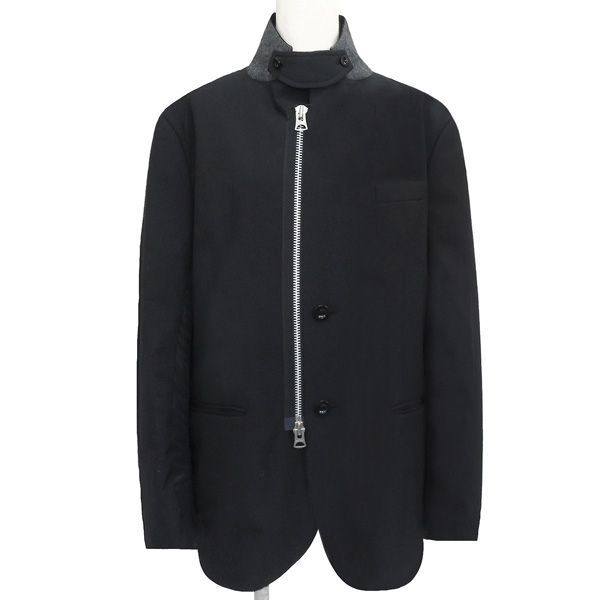 24AW新作 極美品 sacai サカイ suiting スーチング ジャケット SCM-209 