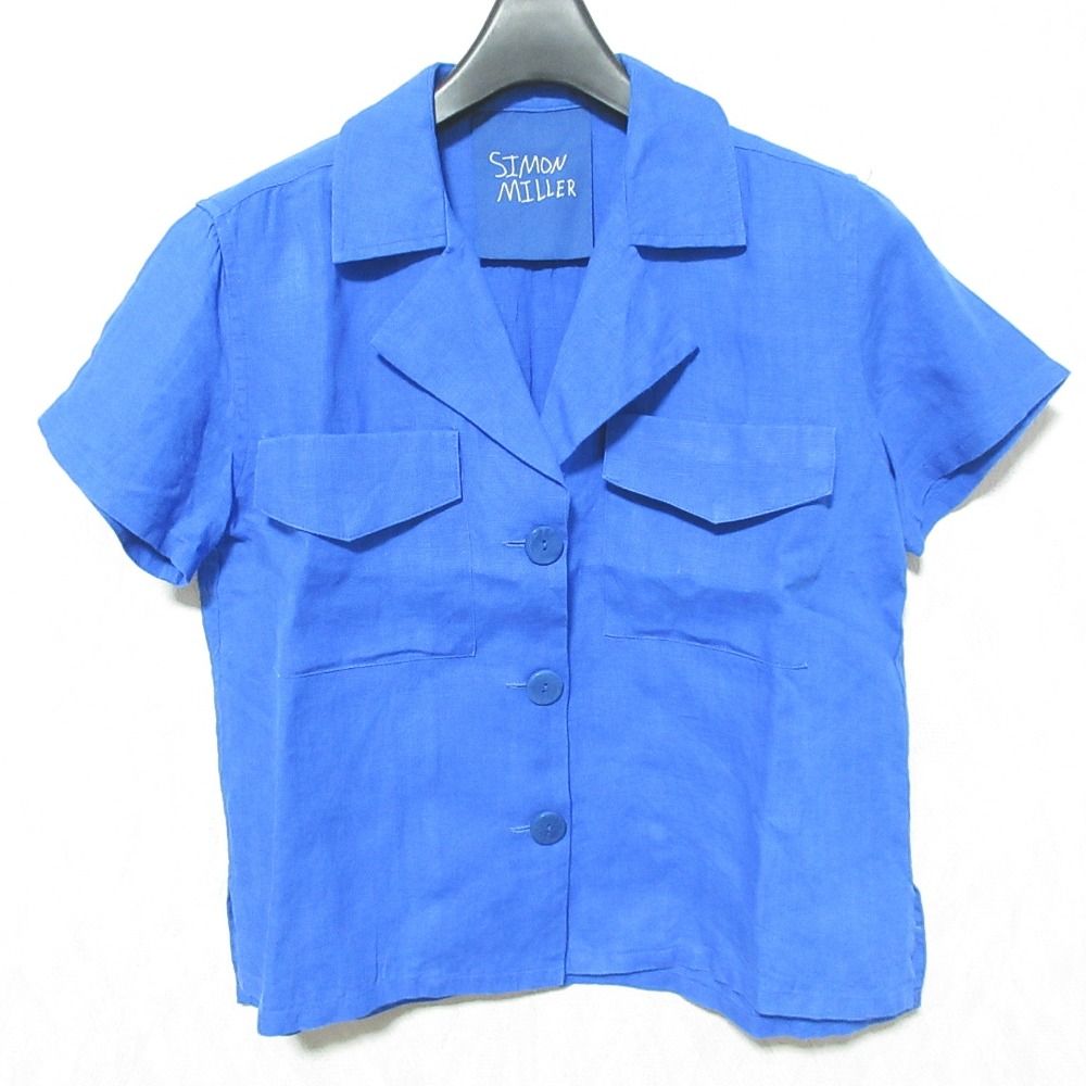 美品 Simon Miller サイモンミラー リネンシャツジャケット 66-02 