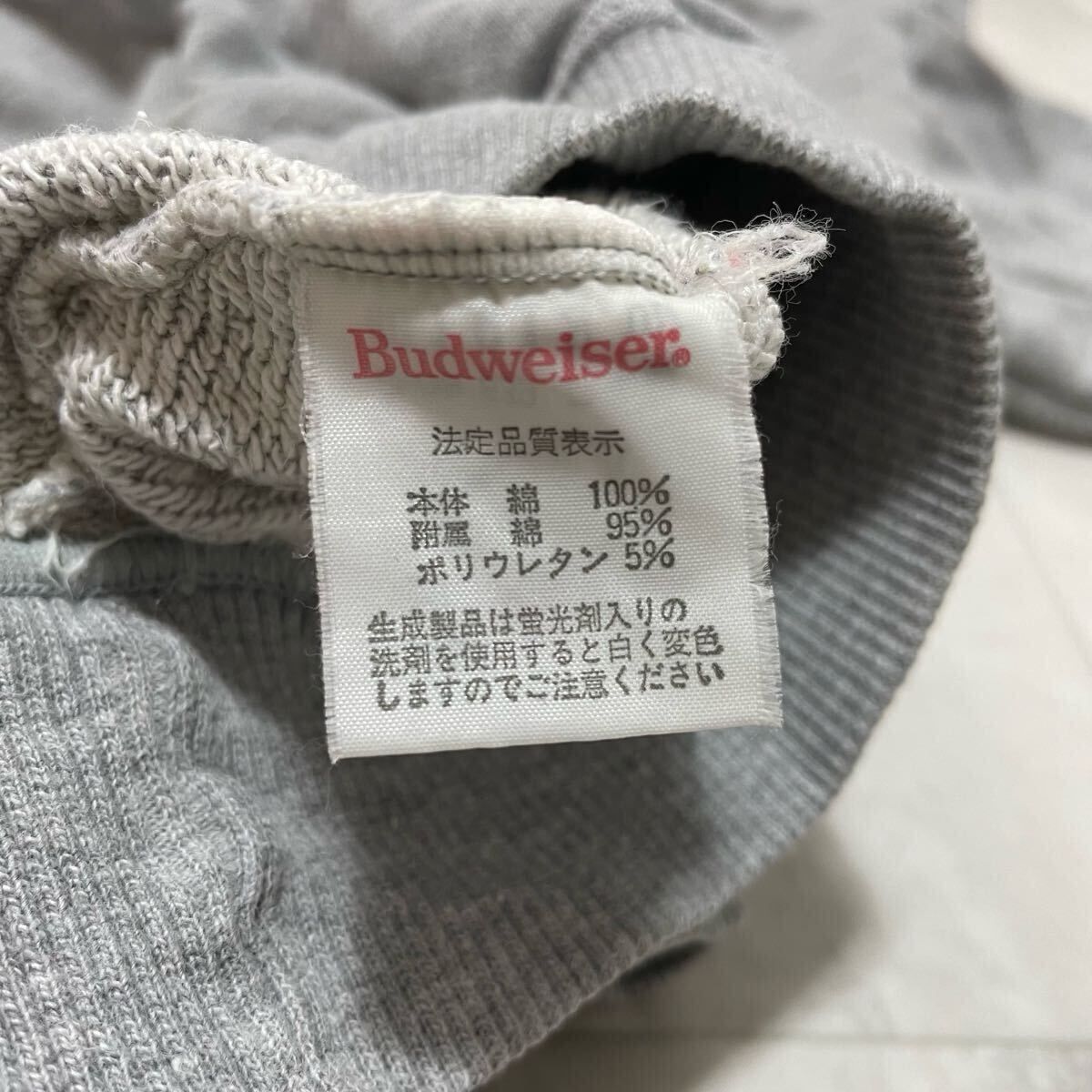90s Budweiser バドワイザー sweat hoodie スウェットパーカー 背面 