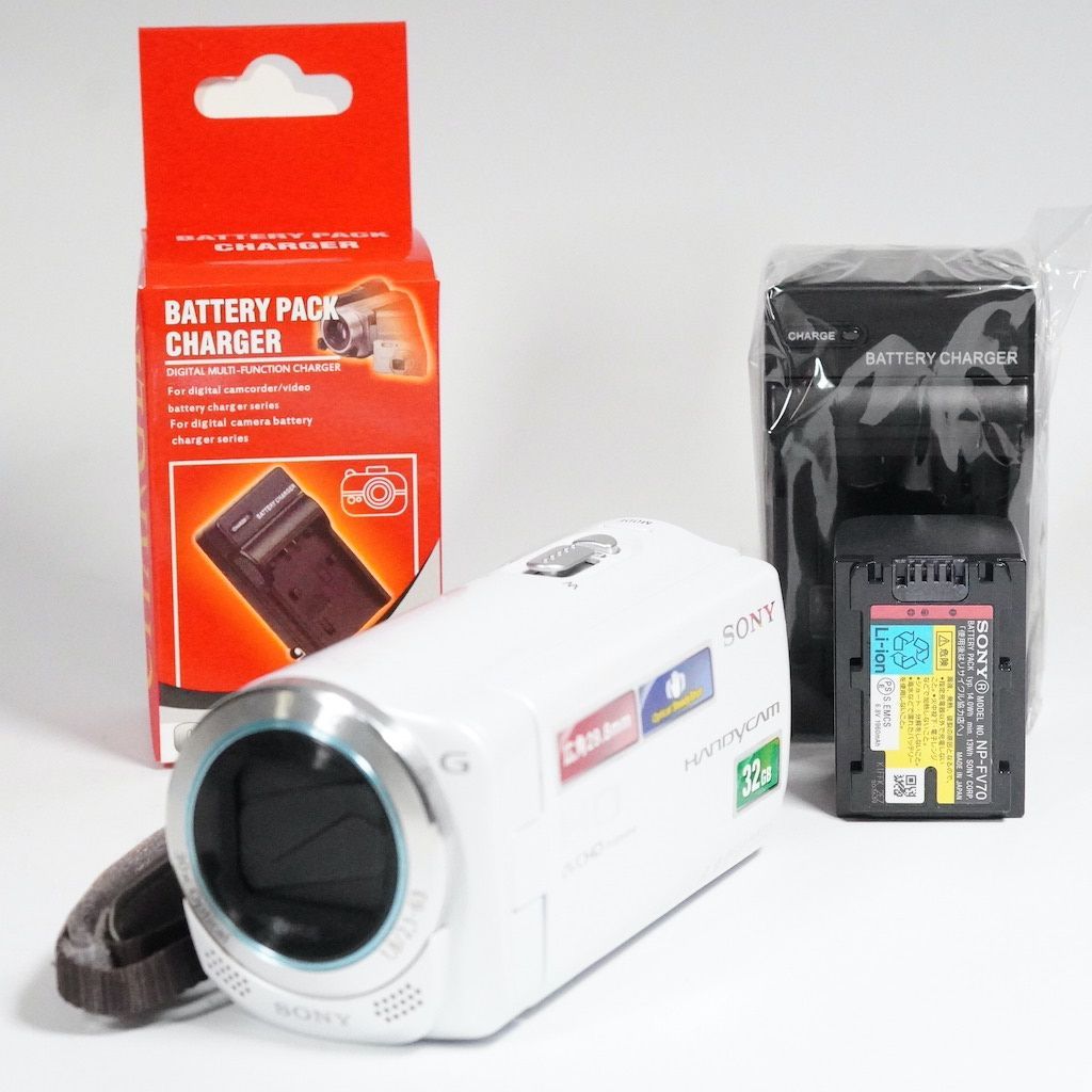 SONY HDビデオカメラ Handycam HDR-PJ670 ホワイト SONY HDR-PJ670