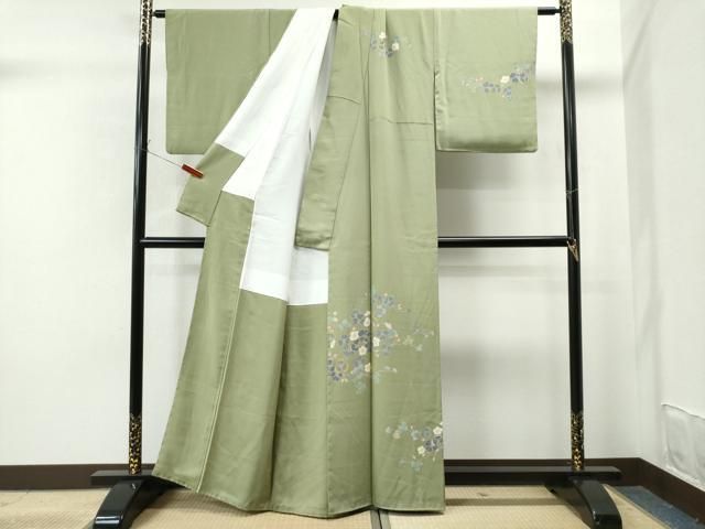 平和屋着物○訪問着 友禅 作家物 枝花文 正絹 逸品 CAAS7111yc - メルカリ