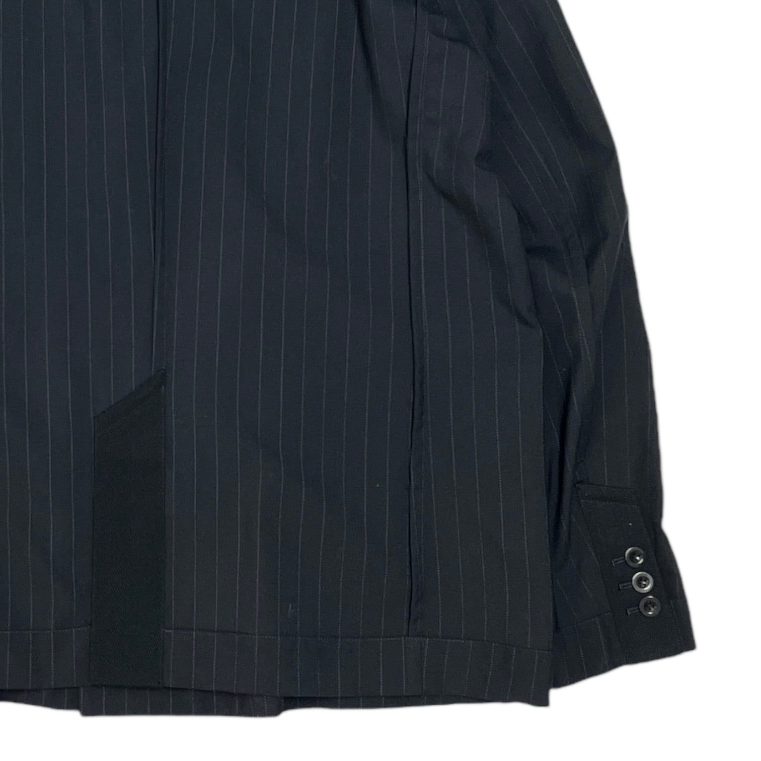 sacai 24ss　ストライプ　テーラードジャケット　ネイビー　サイズ1 sacai 24ssストライプテーラードジャケットネイビーサイズ1