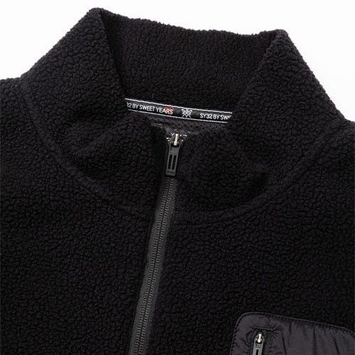 SY32 by SWEET YEARS ゴルフウェア ボアジャケット 長袖 メンズ おしゃれ かっこいい ブランド SYG-23A28【お取り寄せ】 SY32 by SWEET YEARS ゴルフウェア ボアジャケット 長袖 メンズ