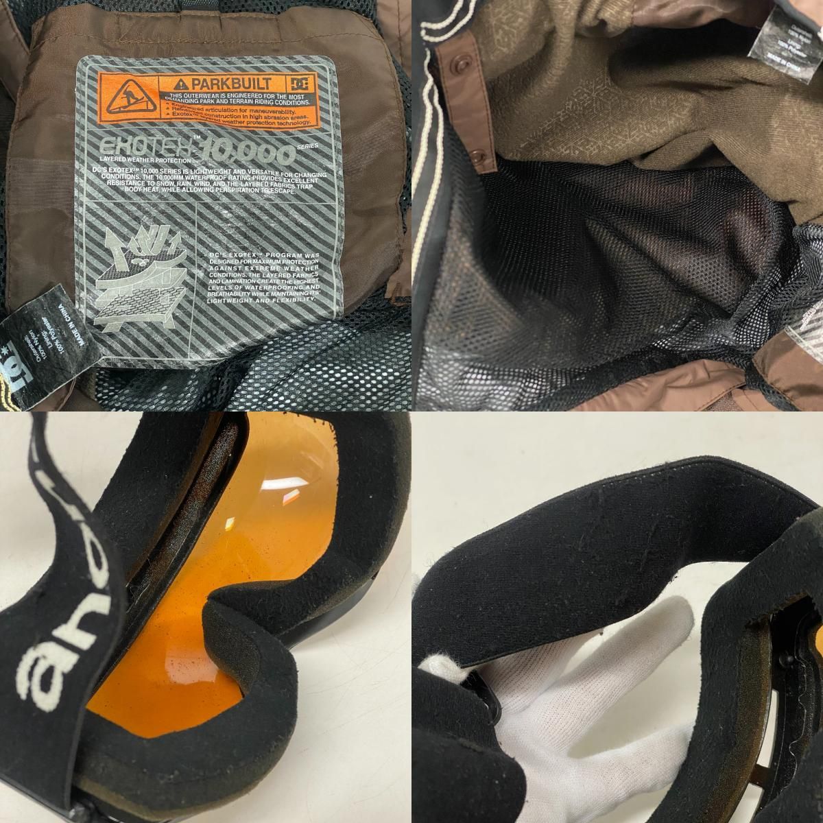 SP-DESIGN GORE-TEX DC スノーウェア 上下セット SNOWFIELD 手袋