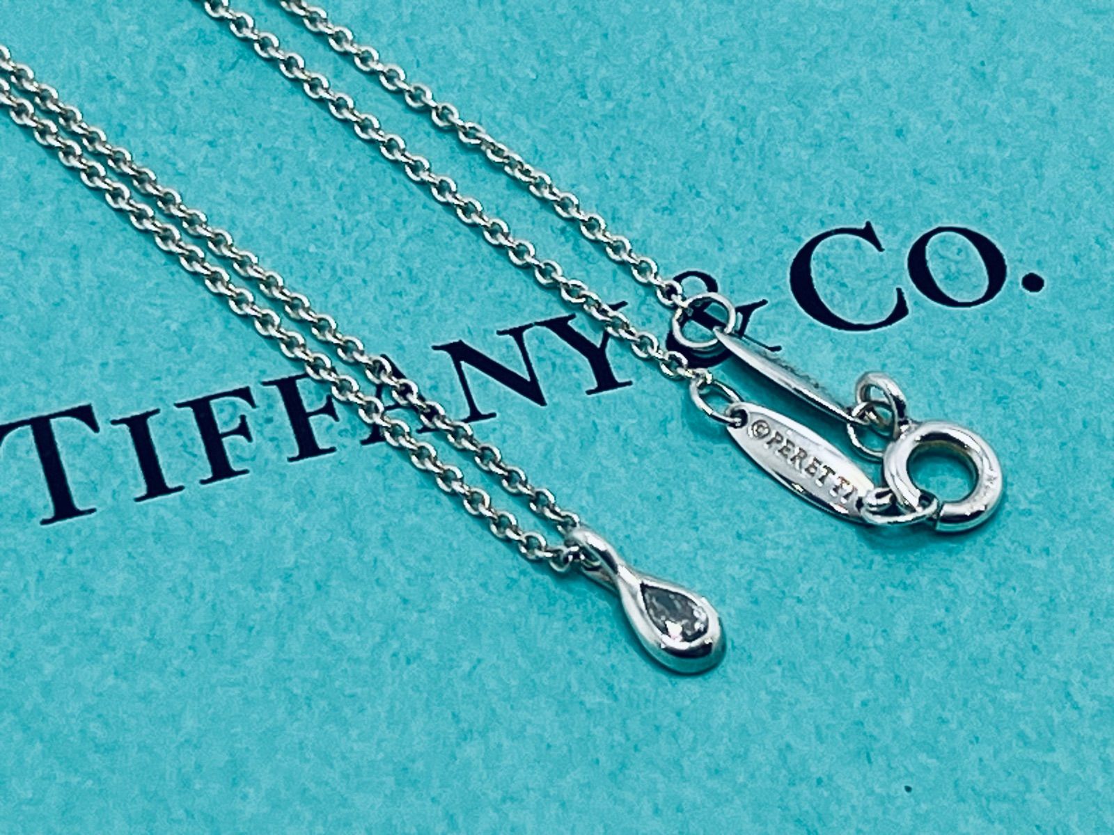 a108 希少 美品 Tiffany&Co. ティファニー バイザヤード ペア シェイプ