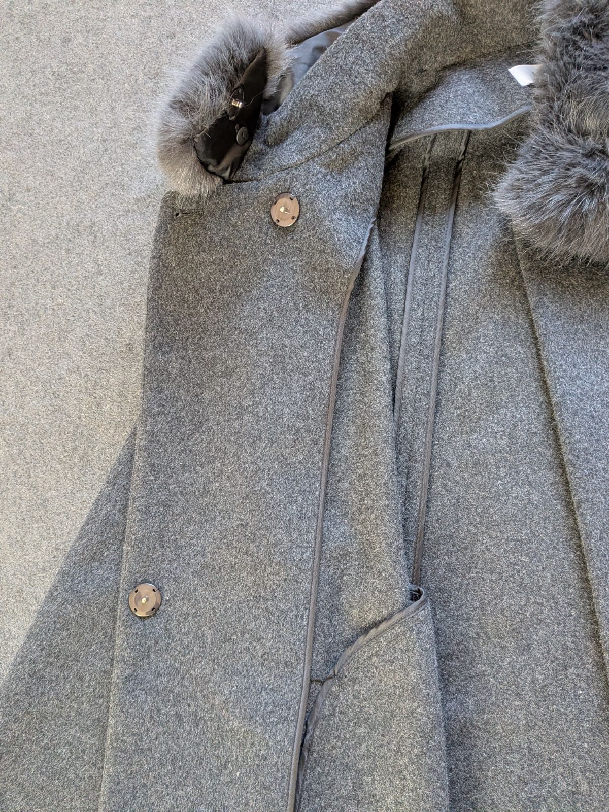 SNIDEL スナイデル ショートケープコート グレー レディース コート