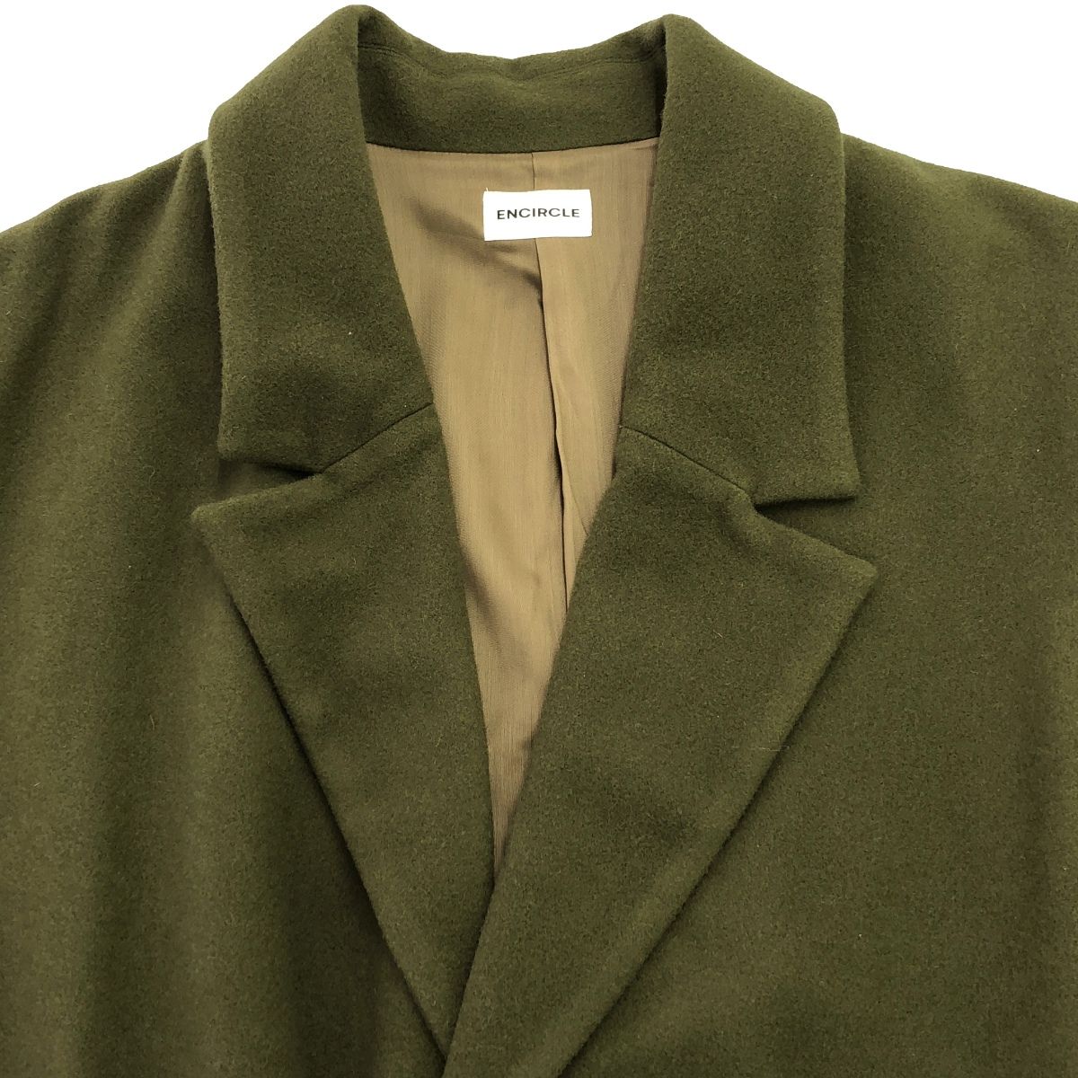 ENCIRCLE エンサークル Julia ウールチェスターコート EN-OUT01 カーキ  
