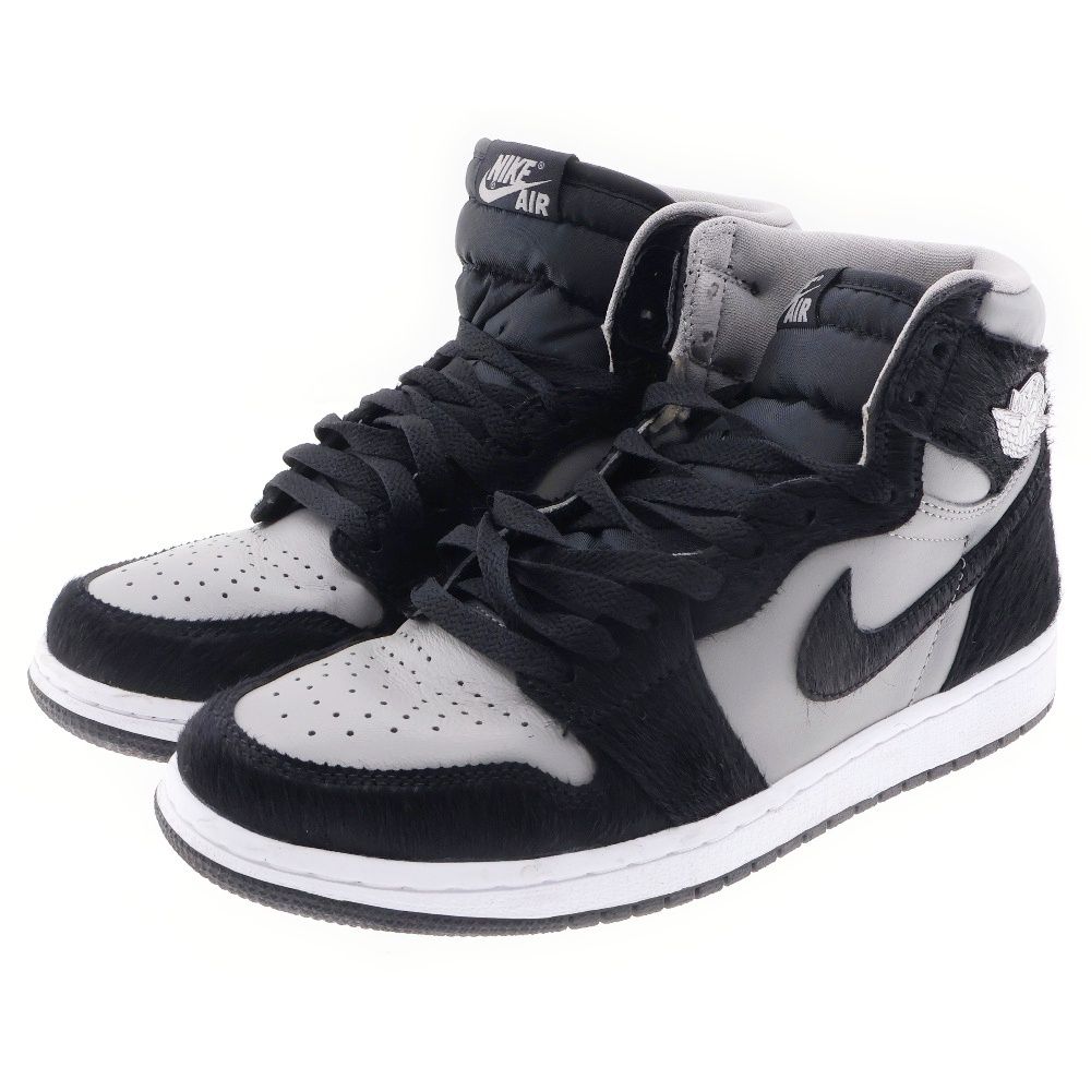 NIKE (ナイキ) WMNS AIR JORDAN 1 RETRO HI OG DZ2523-001 ウィメンズ エアジョーダン1 レトロ ハイ  オージー ハイカットスニーカーシューズ グレー/ブラック US8.5/25.5cm