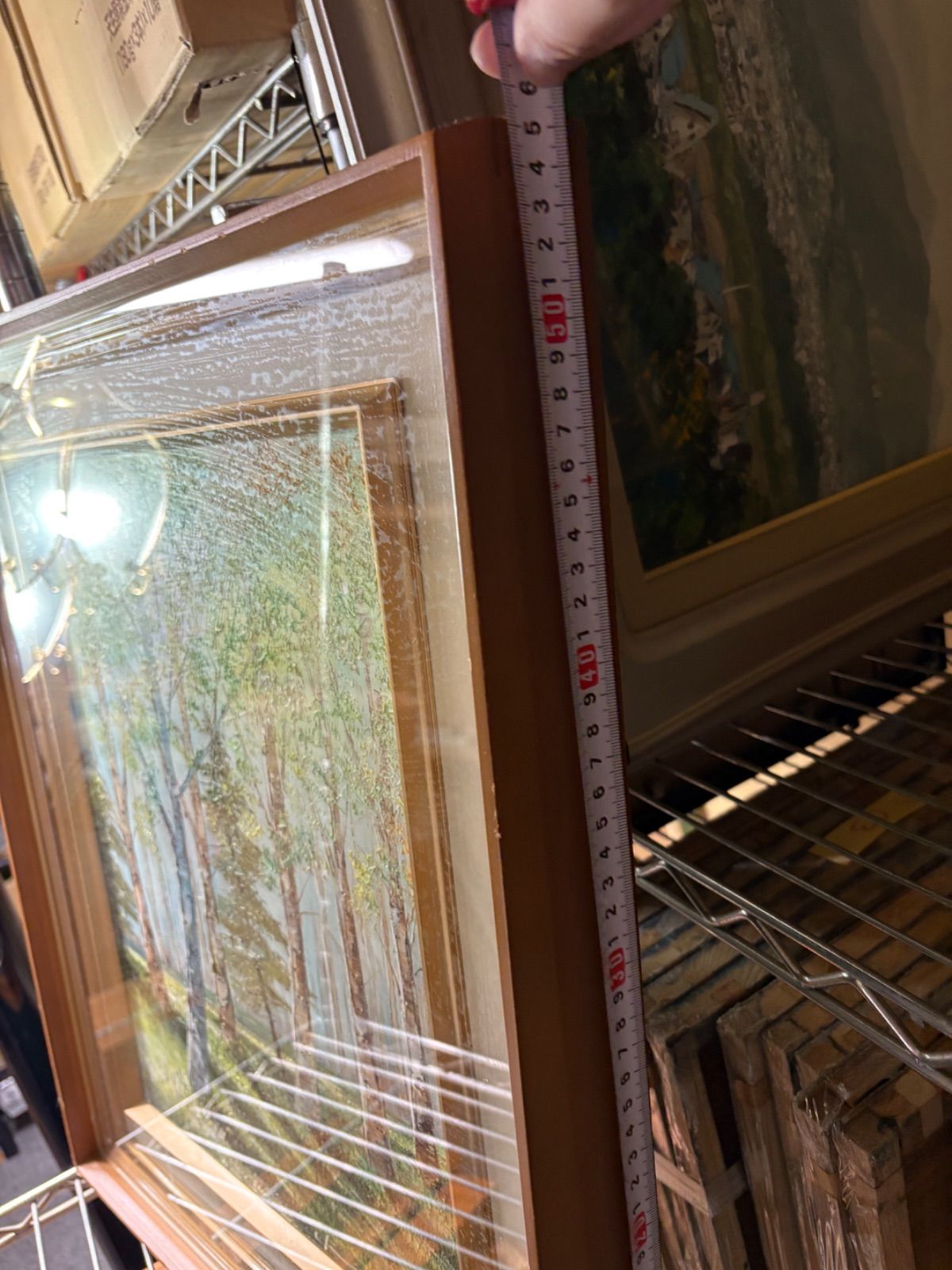 真作】絵画 田所幸一 油彩0号 パリの屋根 1977年作 モダン構成 X166