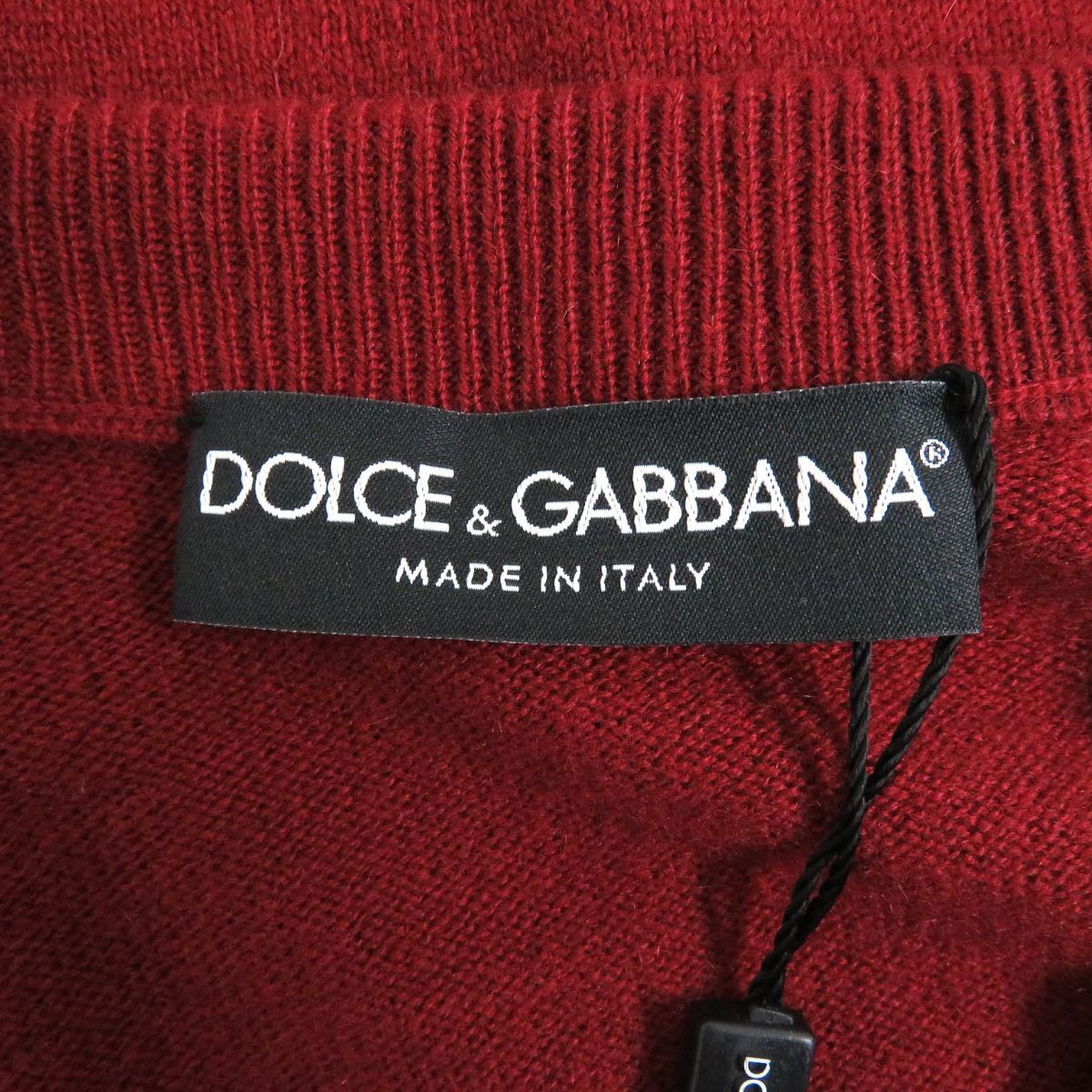 未使用品□黒タグ DOLCE＆GABBANA/ドルチェ＆ガッバーナ カシミヤ100