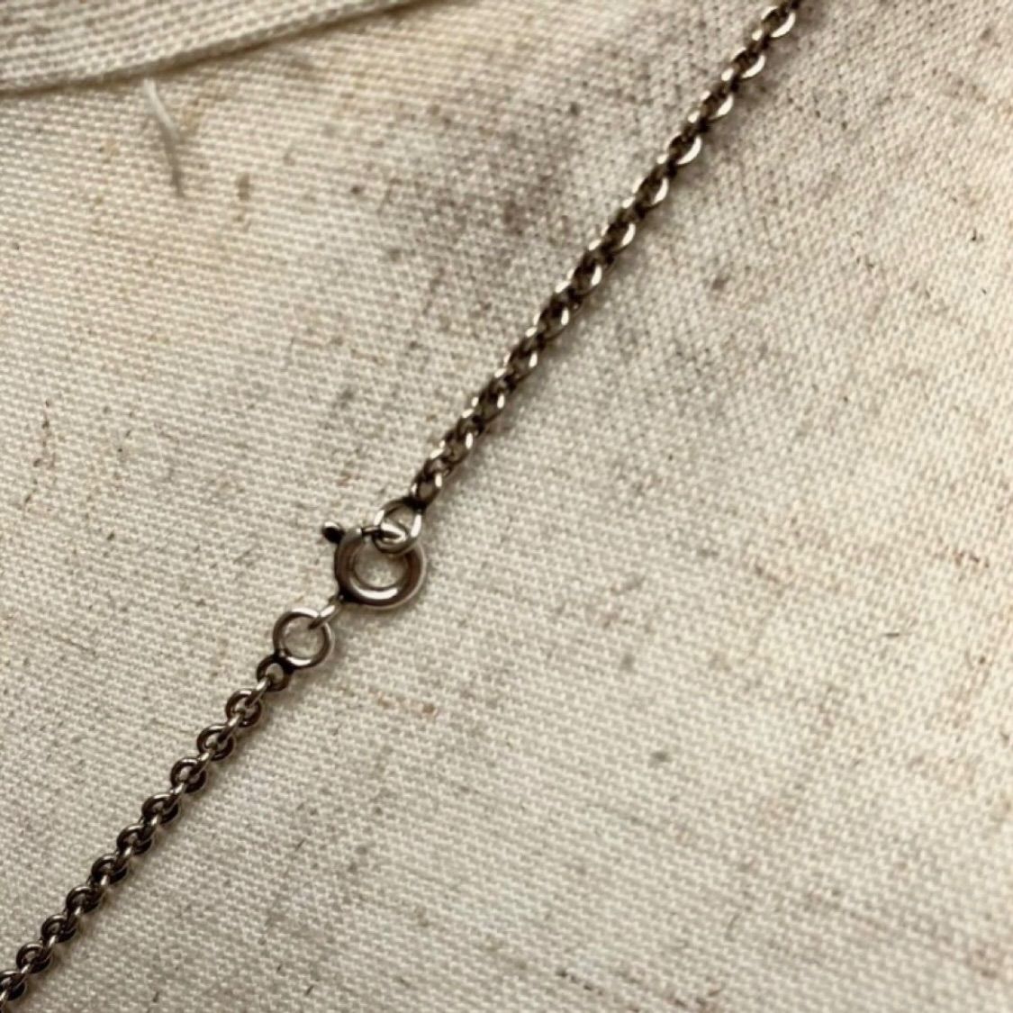 GUCCI LOGO NECKLACE/シルバー/ネックレス/SILVER-オリジナル