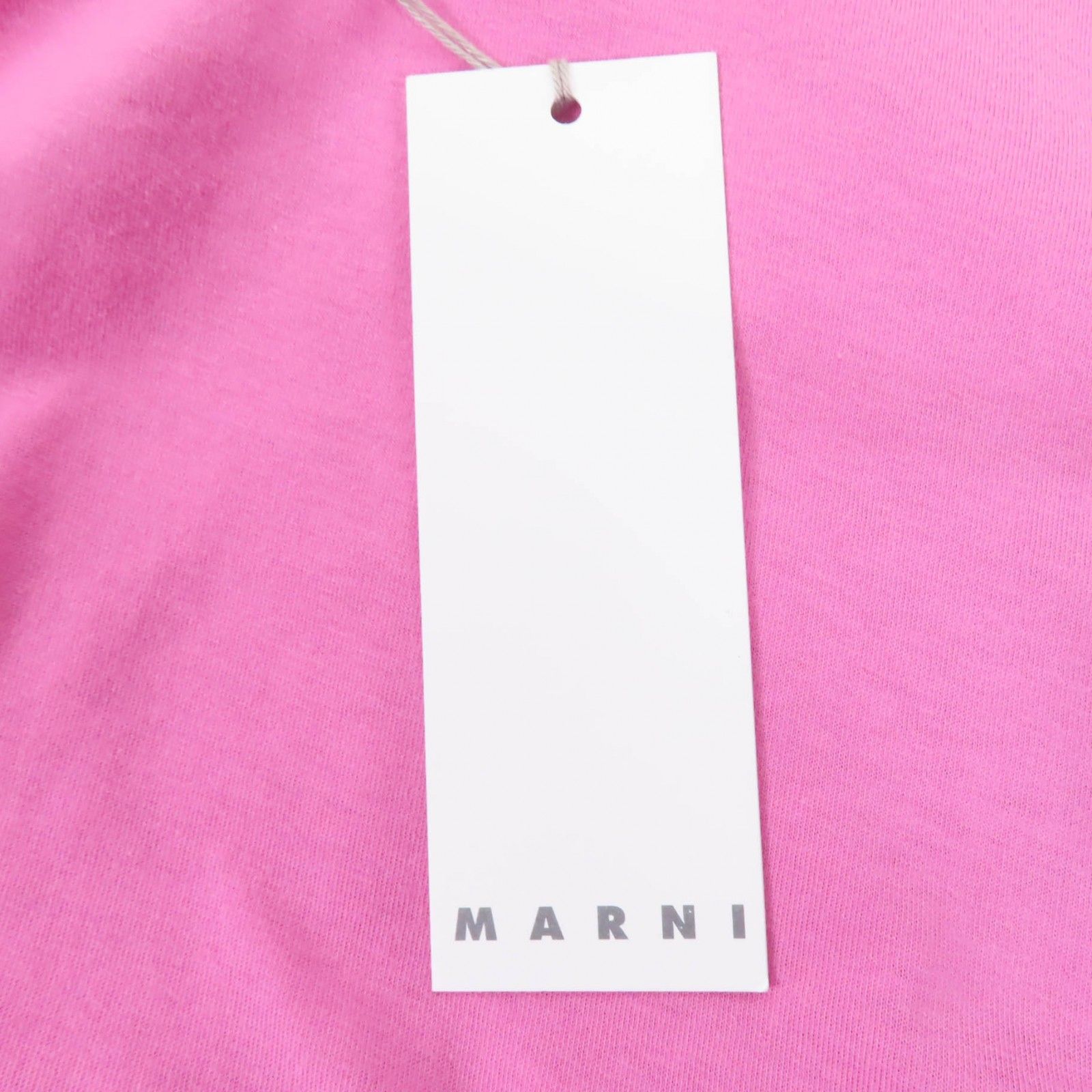 未使用品☆MARNI マルニ コットン シルク混 切替デザイン バイカラー 半袖Ｔシャツ ピンク ネイビー 42 イタリア製 正規品 レディース 未使用品☆MARNI マルニ コットン シルク混 切替デザイン バイ