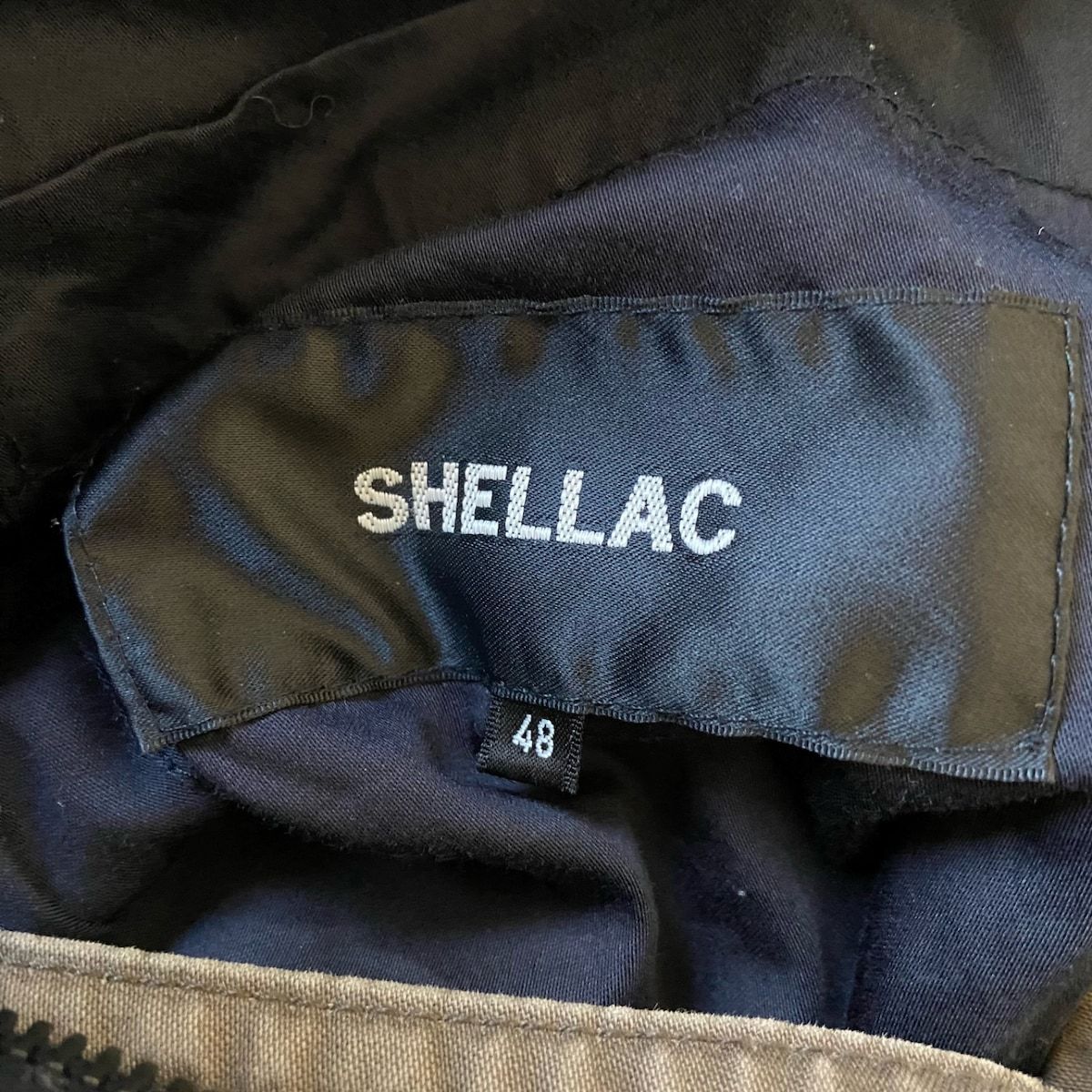 SHELLAC(シェラック) コート サイズ48 XL メンズ - グレーベージュ 長袖/ジップアップ/春/秋