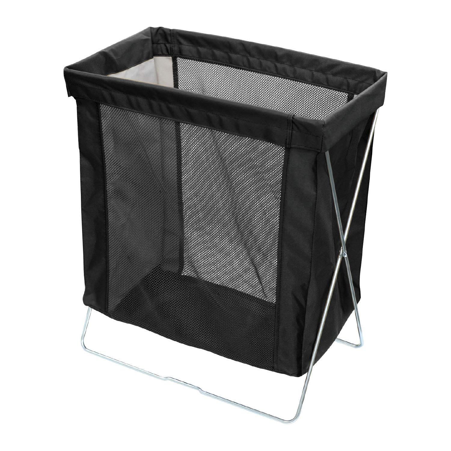 山崎産業 手荷物 収納 ボックス サイドメッシュワゴン ブラック 幅44×奥行25×高さ51cm 192915