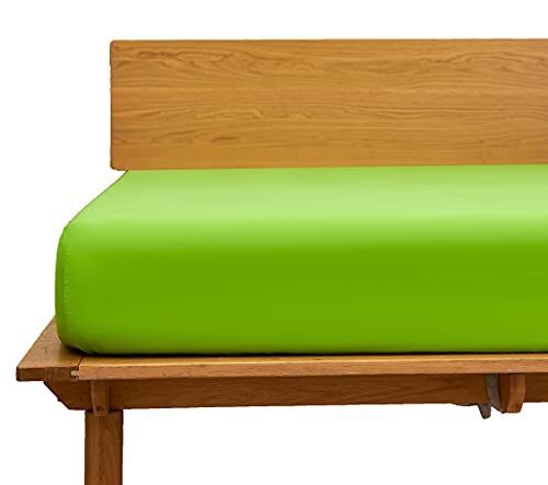 ワイドダブル 150cm幅_グリーン ボックスシーツ ワイドダブル 150x200x30cm 綿100％ ベッドシーツ 平織り マットレスカバー ベット用 防ダニ 抗菌 BOXシーツ グリーン