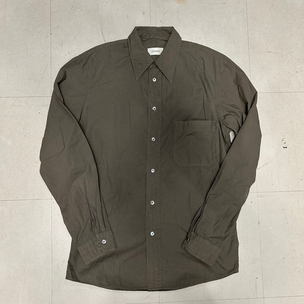 ルメール lemaire SOFT SWEATSHIRT Sサイズ タグ付き LEMAIRE ルメール 21SS REGULAR SHIRT レギュラーカラーシャツ