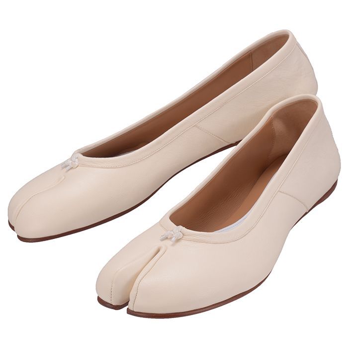 アウトレット】Maison Margiela メゾン マルジェラ Tabi ballerina shoes S58WZ0042 P3753 T1003  レディース フラットシューズ ホワイト38 - メルカリ