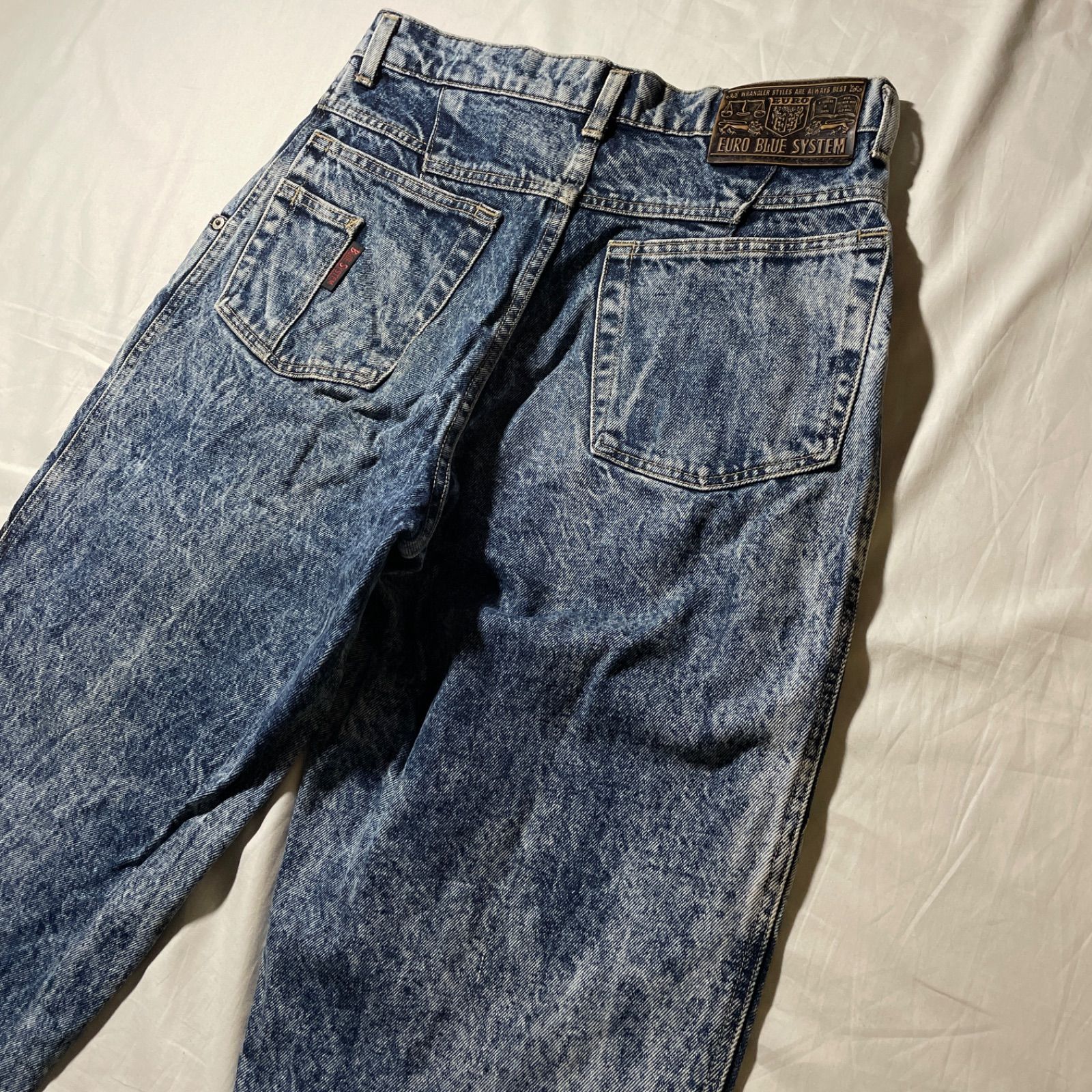 80's 90's WRANGLER EURO BLUE SYSTEM 黒デニム