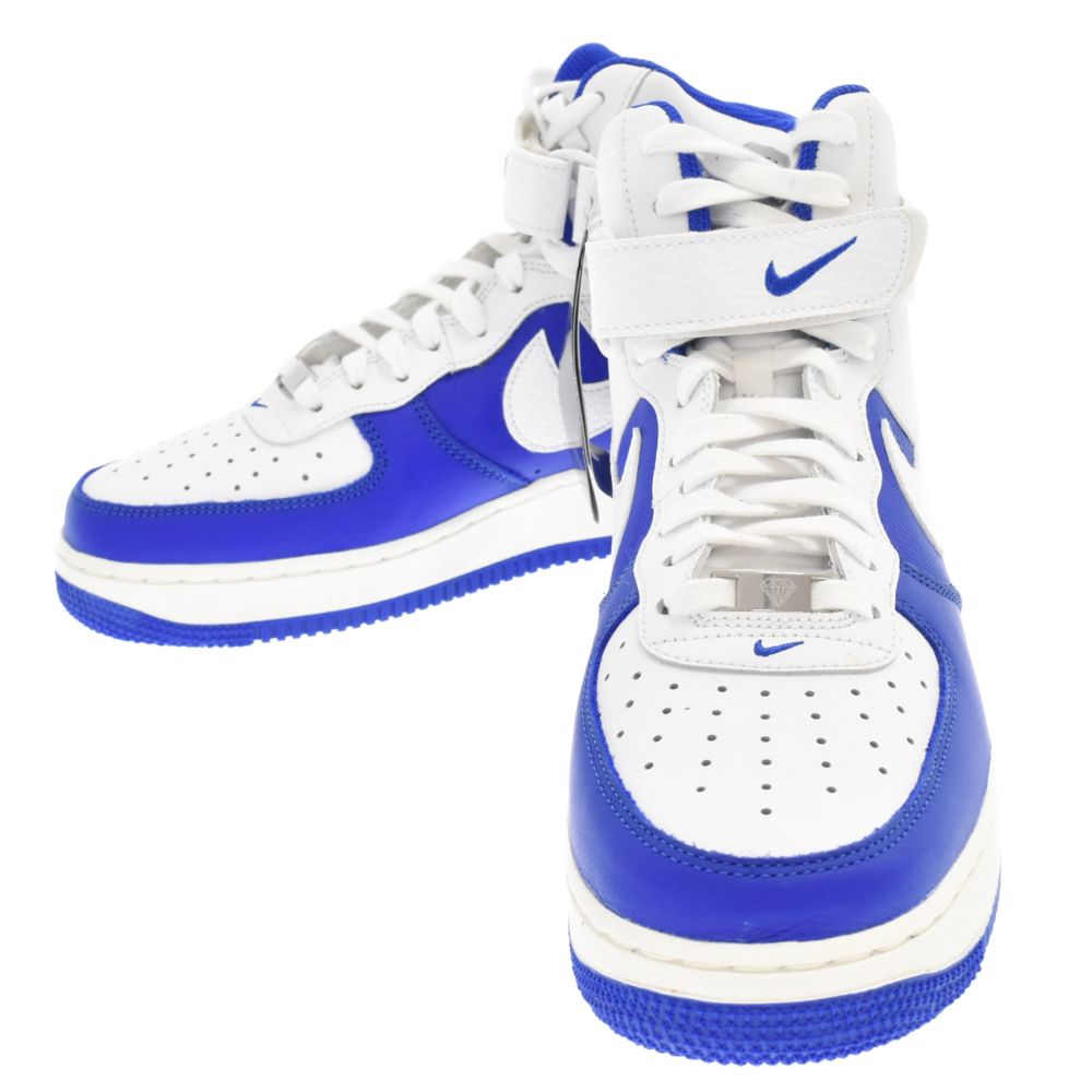 NIKE (ナイキ) AIR FORCE 1 HIGH 07 LV8 EMB 75th Anniversary エアフォースワン ハイ NBA75周年  ハイカットスニーカー ホワイト/ブルーUS9/27cm DC8870-100 - メルカリ