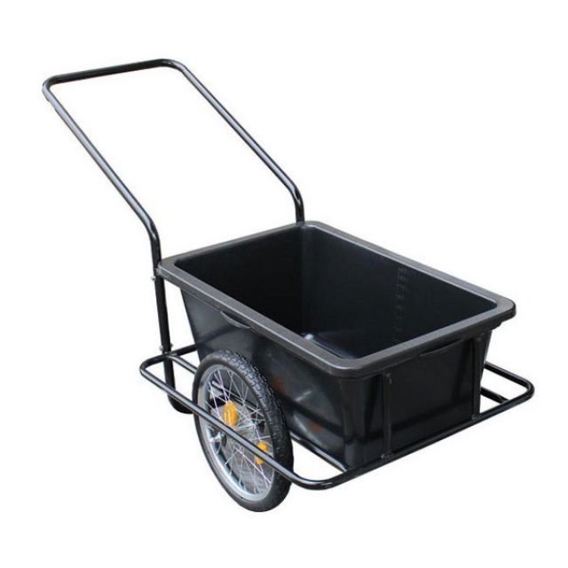 激安大特集！ アルミス ALUMIS スチールリヤカー ノーパンクタイヤ AK-45N コンテナ1個積み