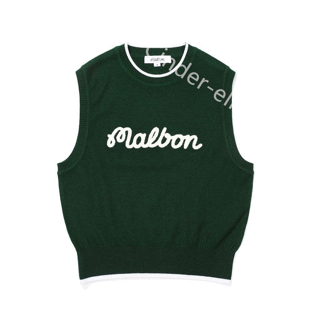 マルボンゴルフ レディース ウェア ノースリーブ ベスト Malbon 緑