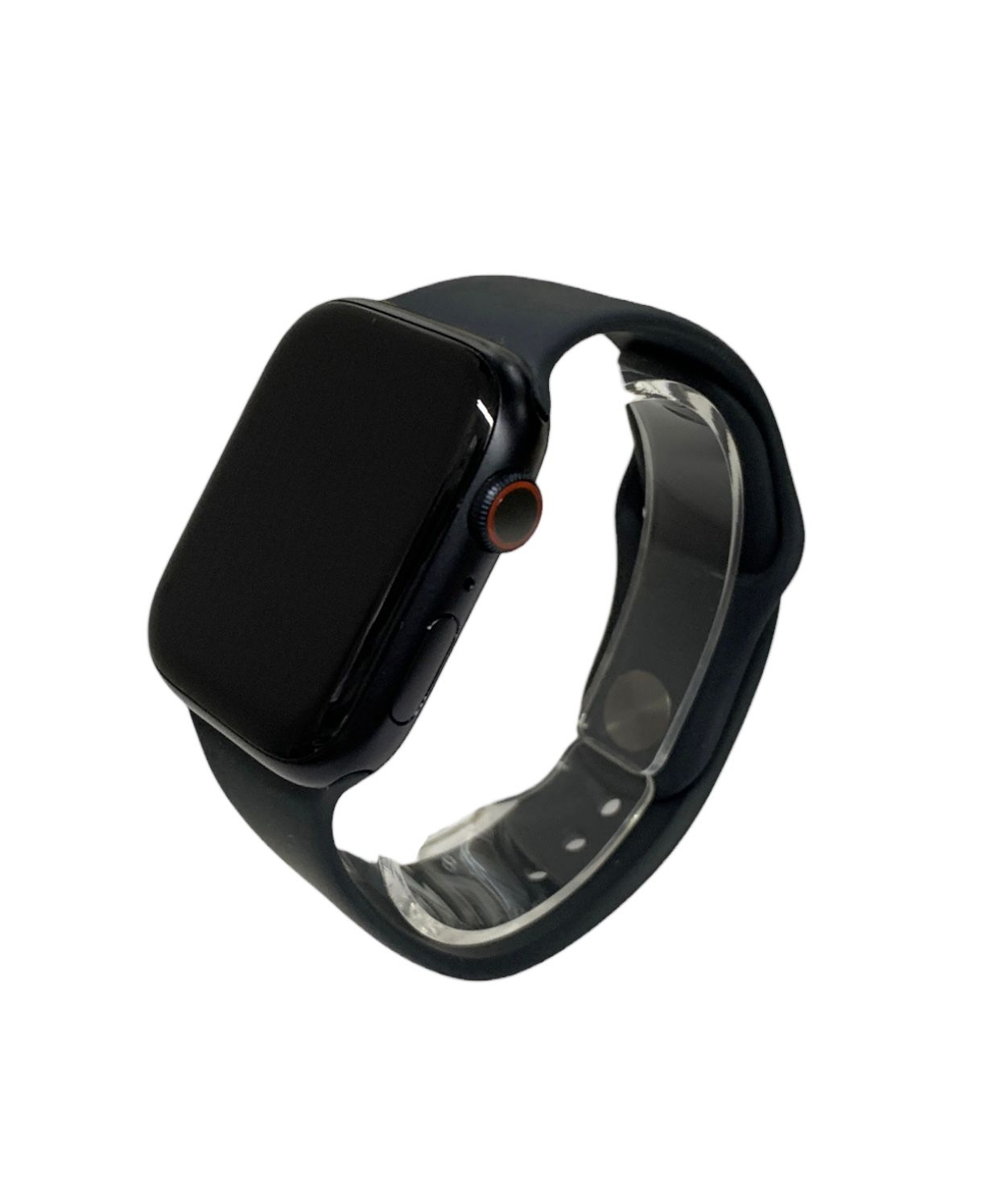 Apple (アップル) apple watch seres 7 45mm アルミニウム×セラミック シリコンベルト MKJP3J/A ブラック 家電/ 025 - メルカリ