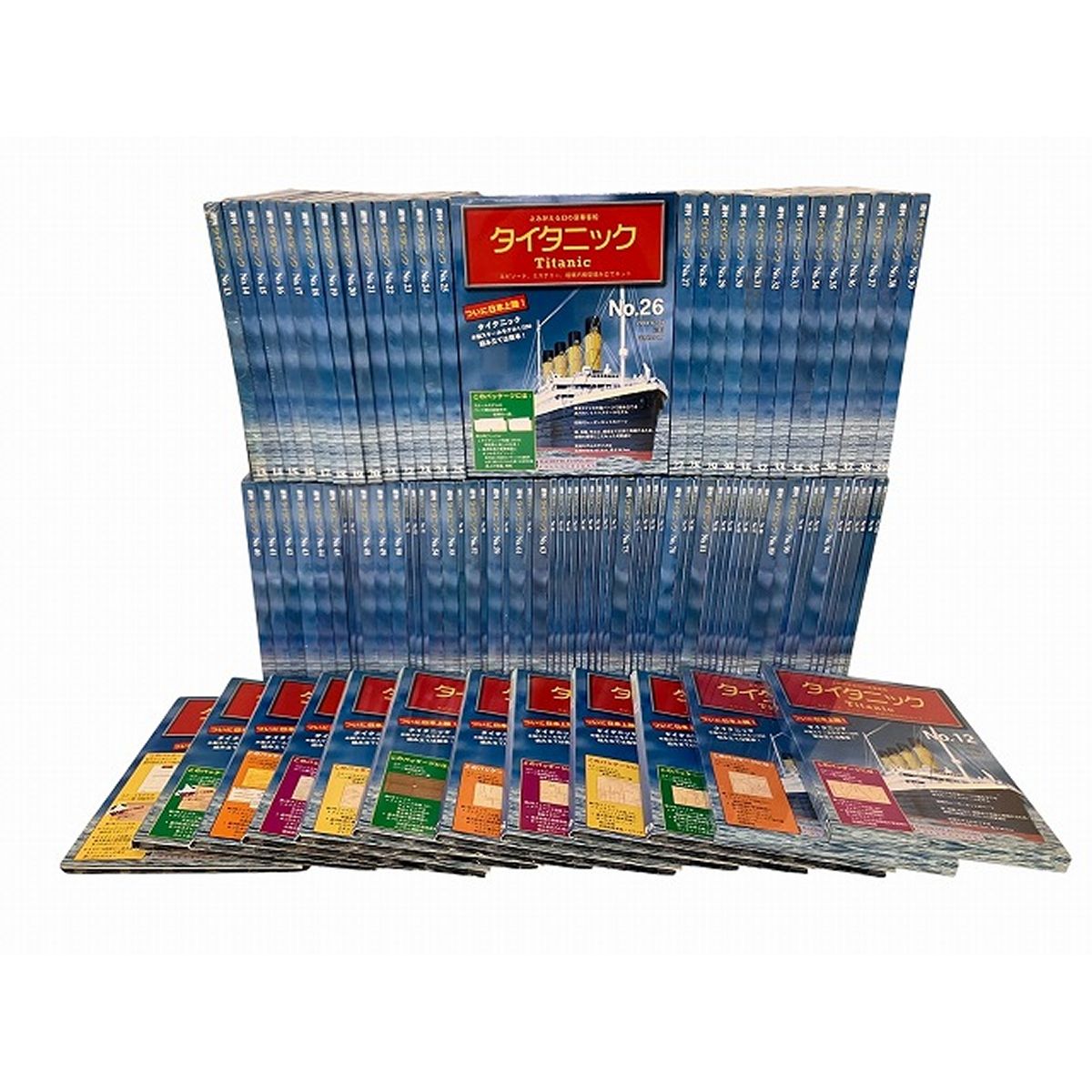 アシェット Titanic 週刊 タイタニック よみがえる幻の豪華客船 木製模型 全1-100号 1|250スケール キット保管品 未組立 ♥ O10359606