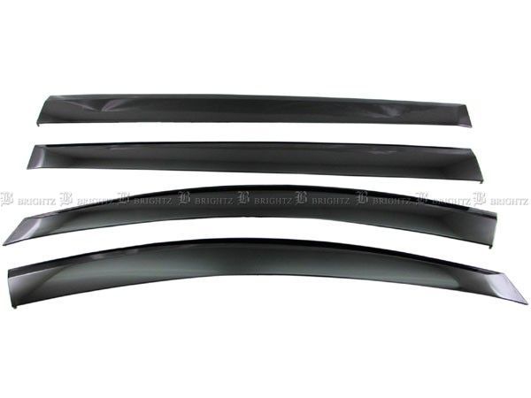 LY3P MPV サイドドアバイザー スモーク ウィンドウ バイザー 雨よけ W固定 4枚セット 1台分 マツダ MPV LY3P スモーク サイド ドア バイザー W固定 止め具付