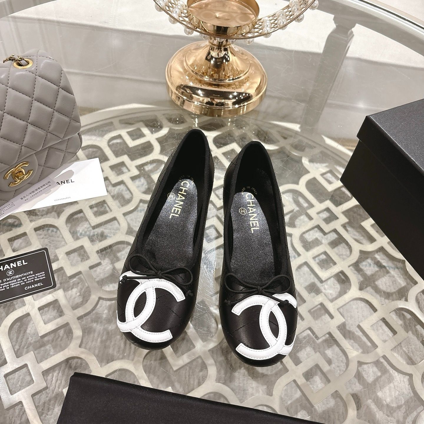 ≪25A★≫CHANEL パンプス 異素材 25A☆》CHANEL パンプス 異素材