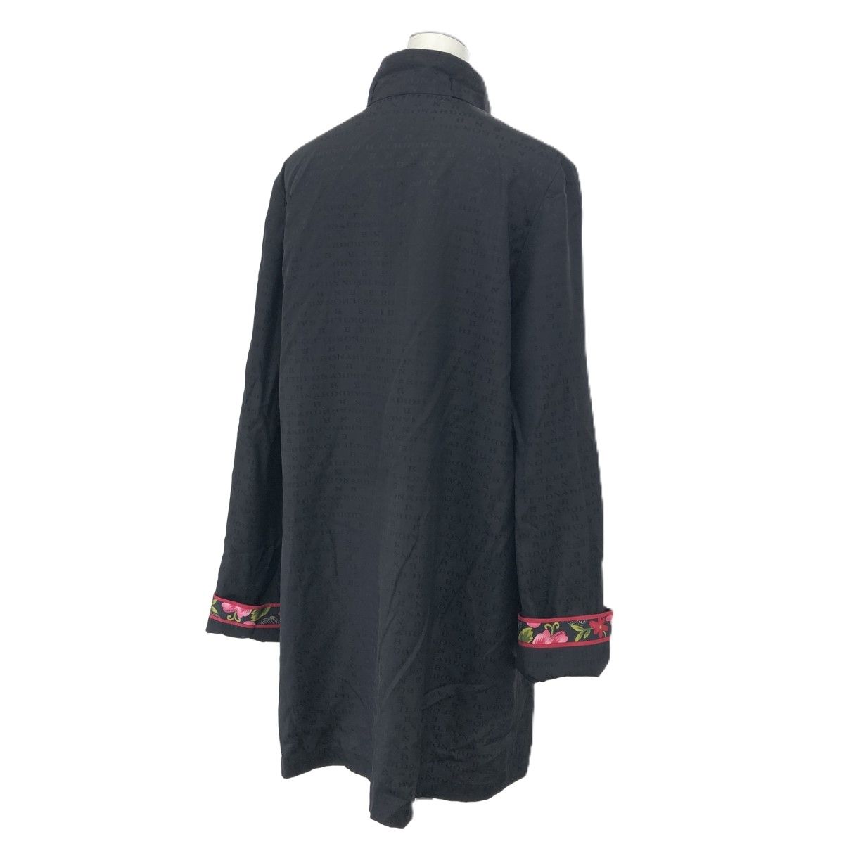 良好 LEONARD レオナール ロングコート 9号サイズ 0328451 ブラック