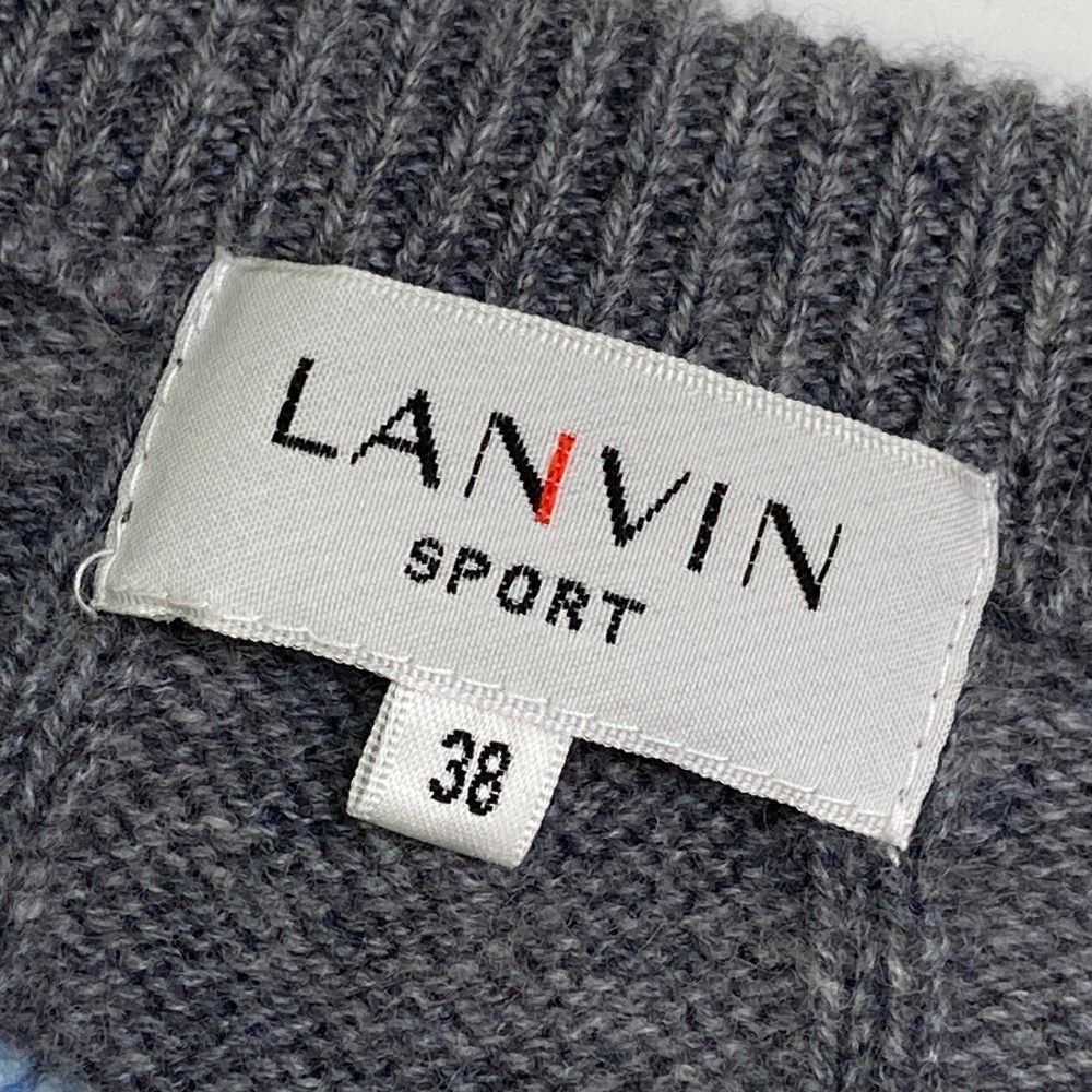 サイズ：38 LANVIN SPORT ランバン スポール  カシミヤ ニットセーター  ブルー系 [240101445054] ゴルフウェア レディース ストスト サイズ：38 LANVIN SPORT ランバン スポール カシミヤ ニット