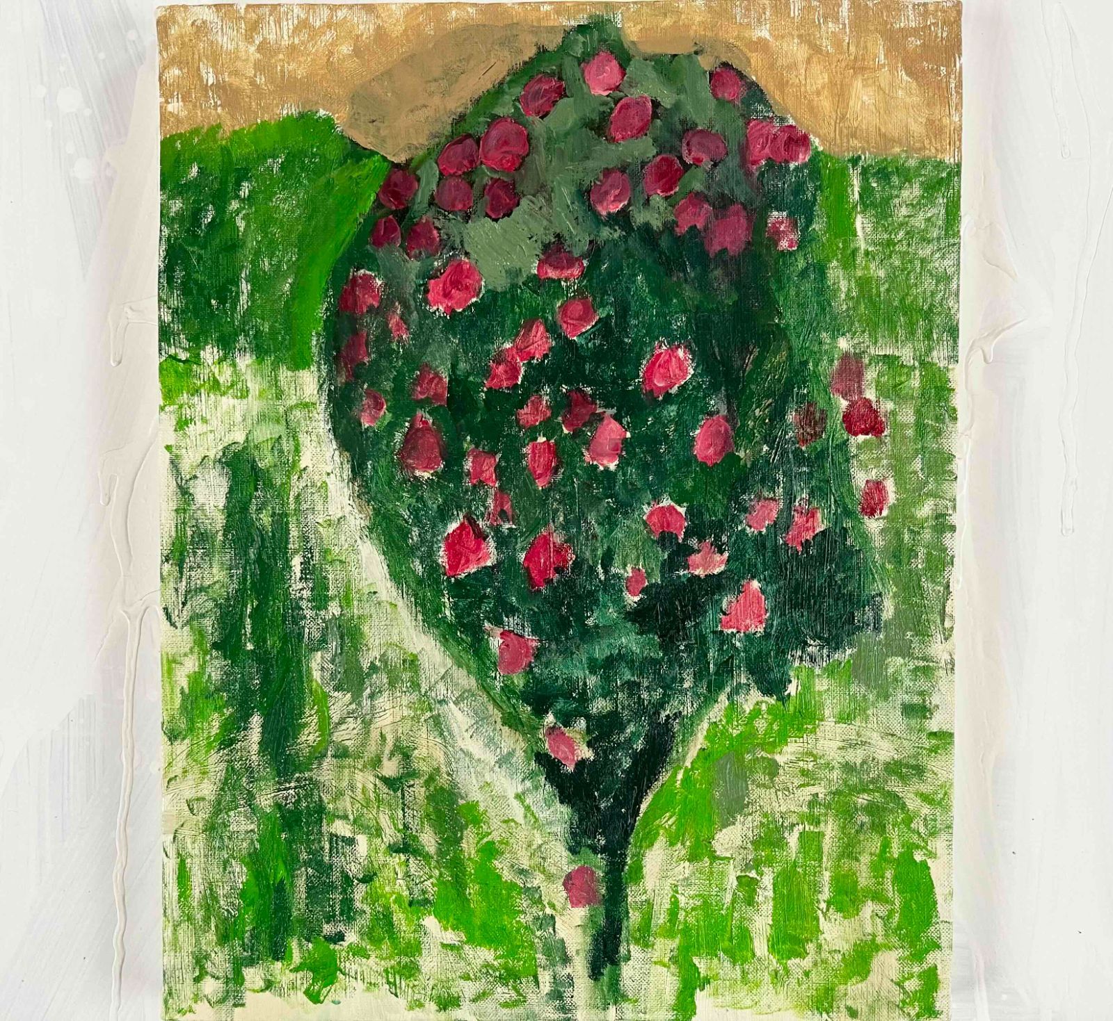 32×41㎝「夕方の部屋の中 D」油彩・原画・F6 32×41㎝「夕方の部屋の中」F6・原画・油彩 | 油彩画