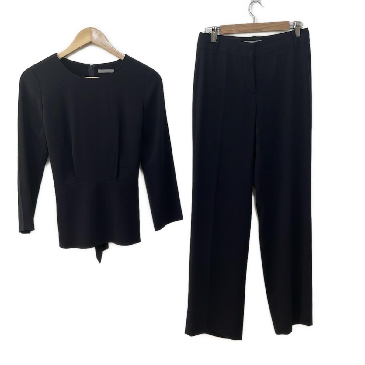 Theory luxe セオリーリュクス ダークネイビー パンツスーツ　38 theory luxe(セオリーリュクス) レディースパンツセットアップ
