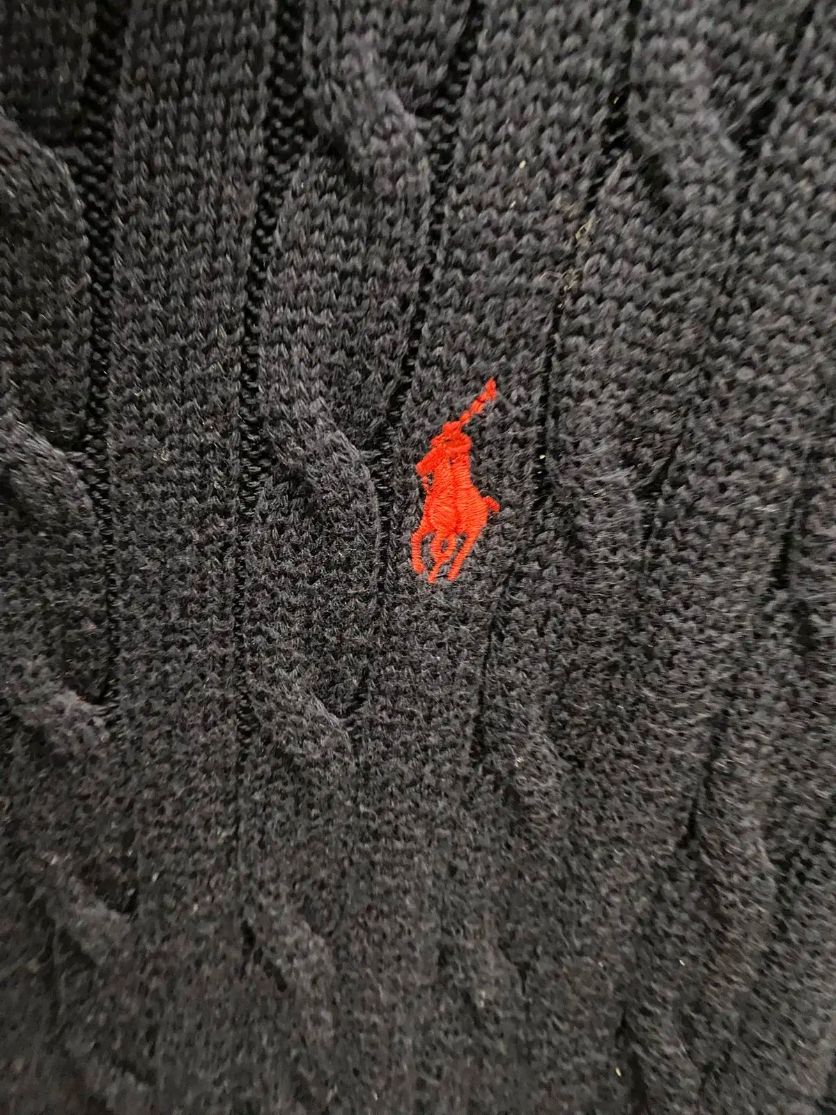 ポロ ラルフローレン ケーブルニット ネイビー