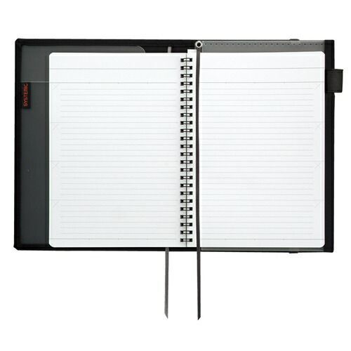 まとめ コクヨ カバーノート システミック 2冊収容リングノート B罫 50枚 A5 黒 ﾉ685BD ×3セット