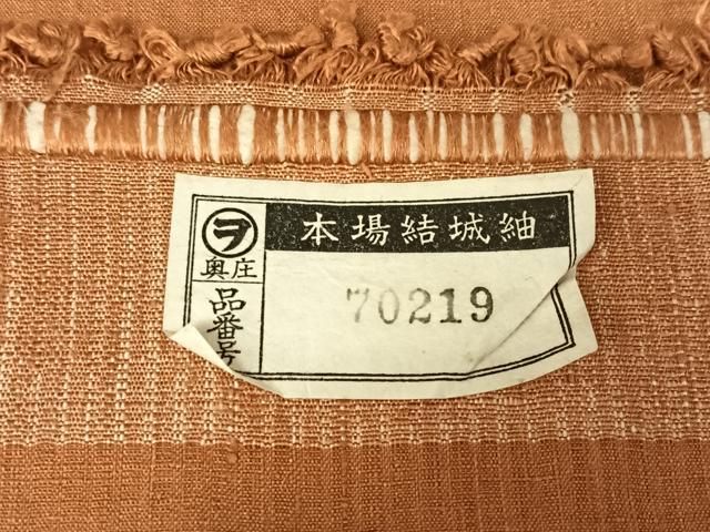 平和屋着物●結城紬　色無地　芝翫茶色　正絹　逸品　AABA0786ck 平和屋着物○結城紬 色無地 芝翫茶色 正絹 逸品 AABA0786ck