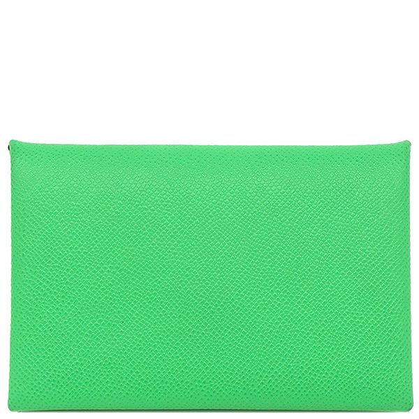 エルメス HERMES カードケース カルヴィ ヴォ―マダム ヴェールコミック 緑 W刻印 20 箱