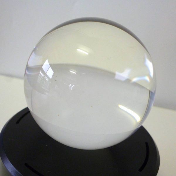 天然水晶玉 天然石 丸玉 クォーツ 本物 無色透明 約60mm 359g