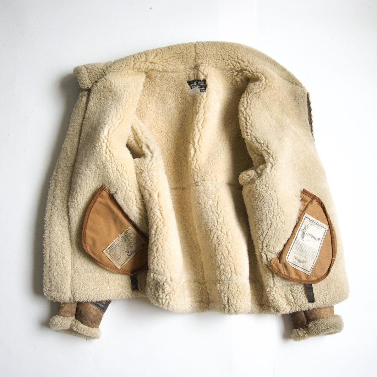 雰囲気抜群】AVIREX【B-3 ムートンボンバージャケット】40 ブラウン