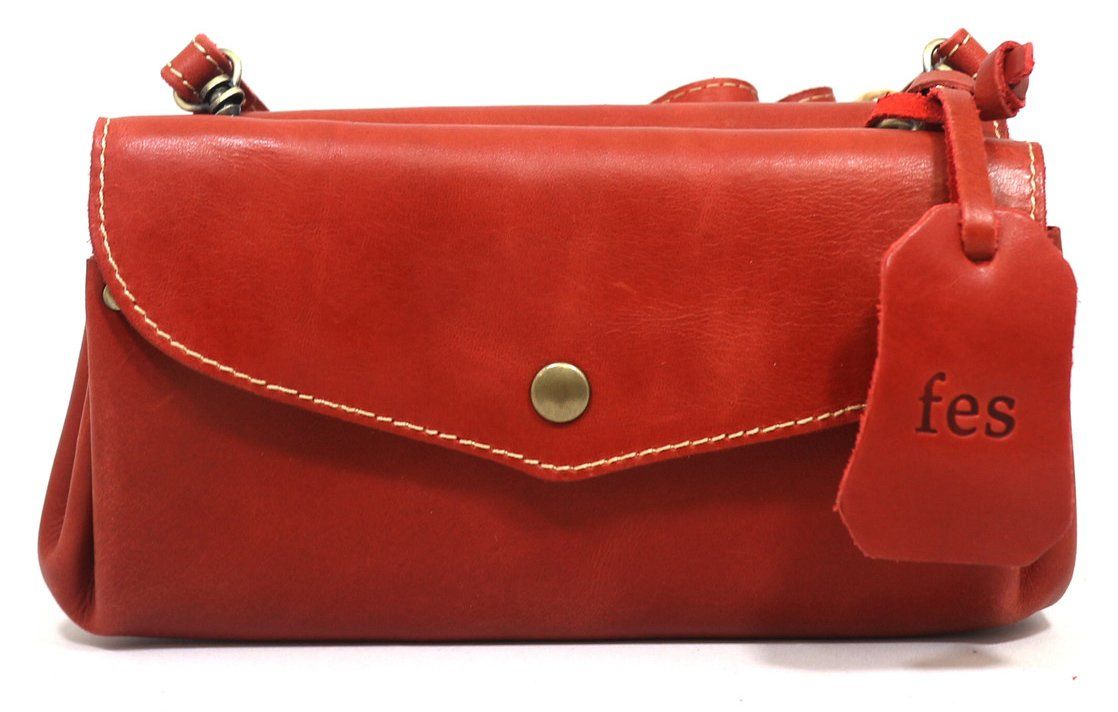 【 Pansy パンジー 】 植物タンニング レザー おサイフショルダー バッグ レッド sarai サライ 財布 革製 fes 48601 [レッド]