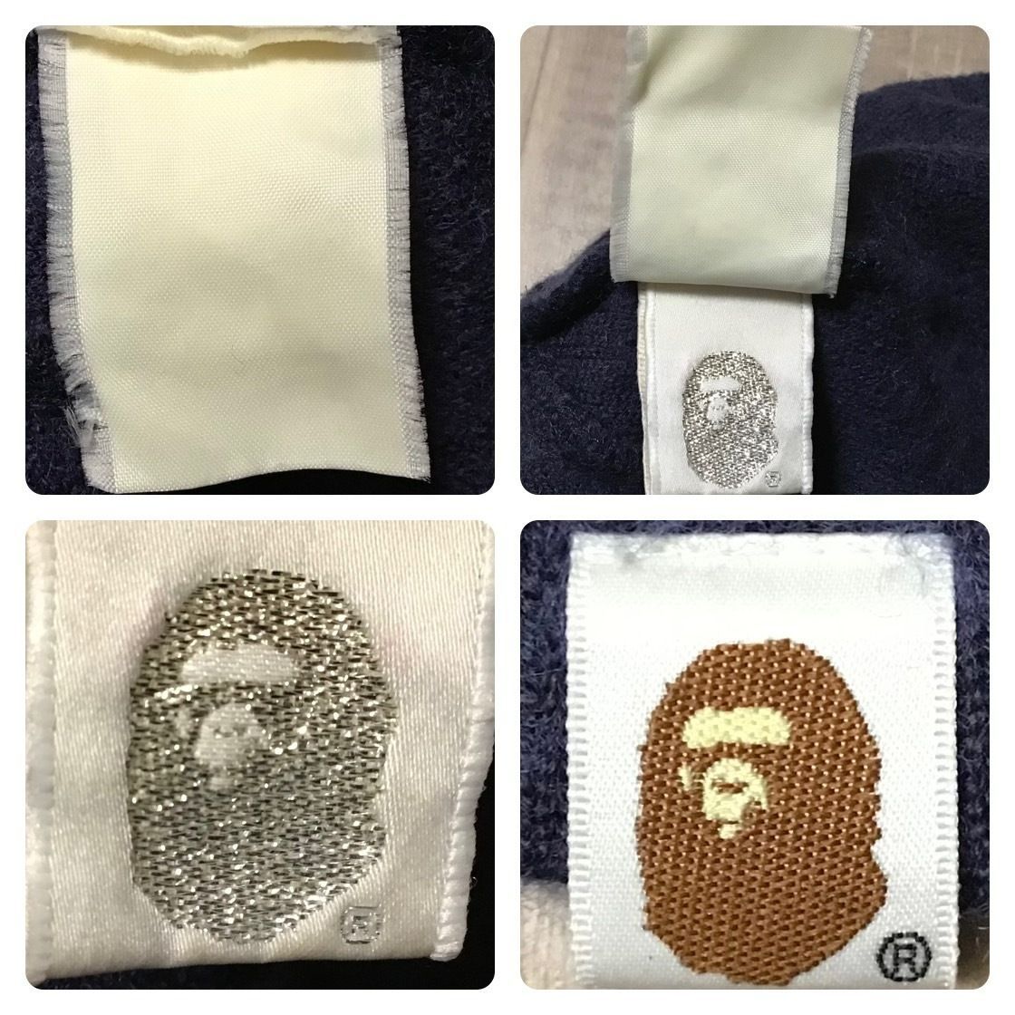 BAPESTA ニット帽 ビーニー ネイビー a bathing ape star BAPE