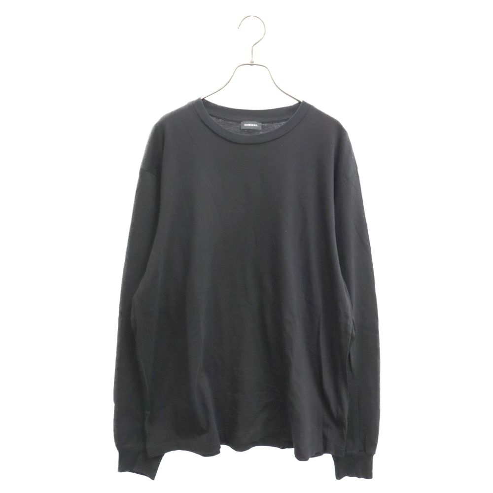 DIESEL (ディーゼル) バックバーコードプリントロングスリーブ長袖T 