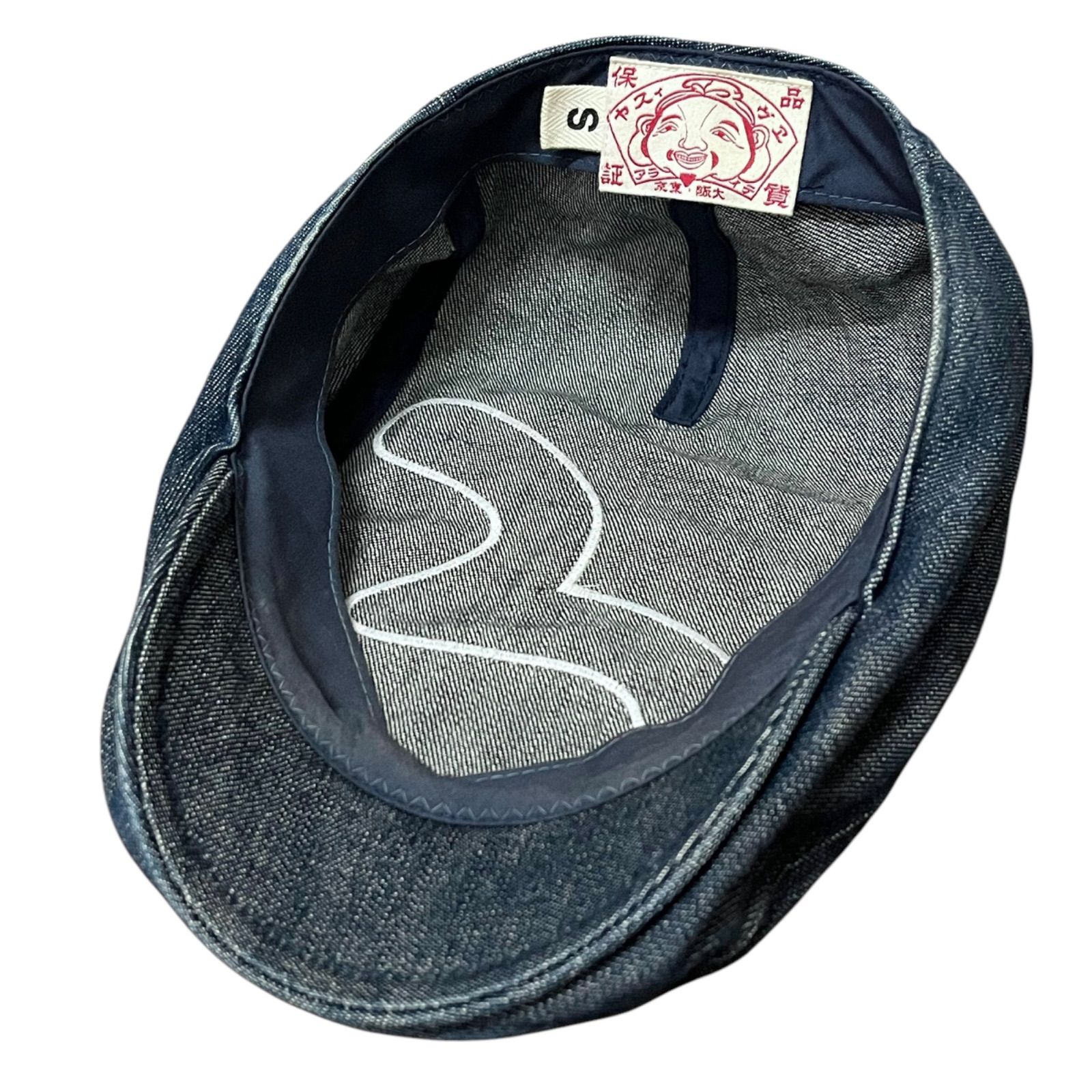 EVISU エヴィス デニムハンチング帽 EVISU エヴィス ハンチング帽 デニム カモメ 刺繍 Mサイズ