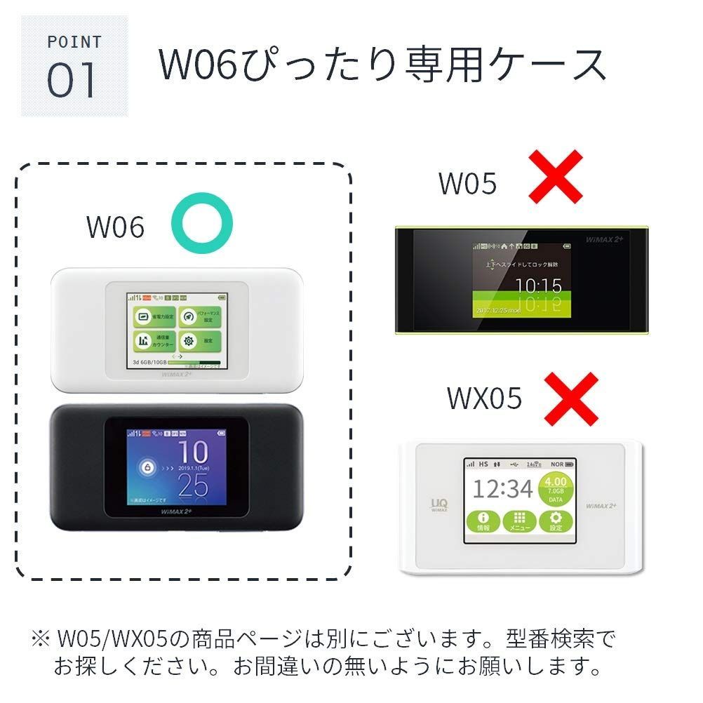 【特価セール】フィルム 【キャンバス素材】保護 ケース モバイルルーター 付 NEXT Wi-Fi Speed (ネイビー) W06 UQ LOE(ロエ)